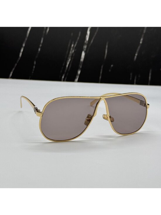 New Miu Miu MUA56S 5AK20I Oversized Women Purple Gold Sunglasses MUA 56S main image 7